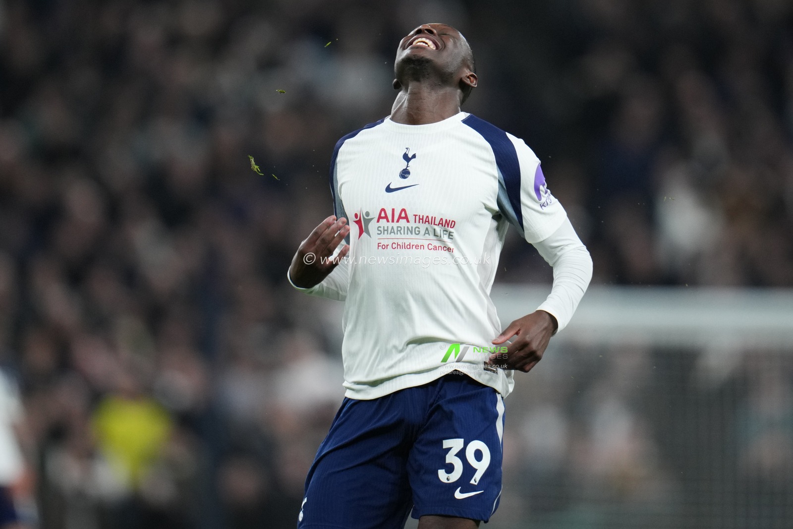 Randal Kolo Muani of Tottenham Hotspur during the Premier League match Tottenham Hotspur vs Liverpool at Tottenham Hotspur Stadium, London, United Kingdom, 20th December 2025

(Photo by Harvey Murphy/News Images)

*** GER AUT SUI OUT ***