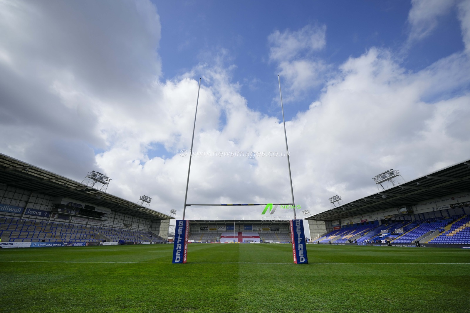 A general view of the Halliwell Jones Stadium before the Mid Season International match England Women vs France Women at Halliwell Jones Stadium, Warrington, United Kingdom, 29th April 2023

(Photo by Steve Flynn/News Images)