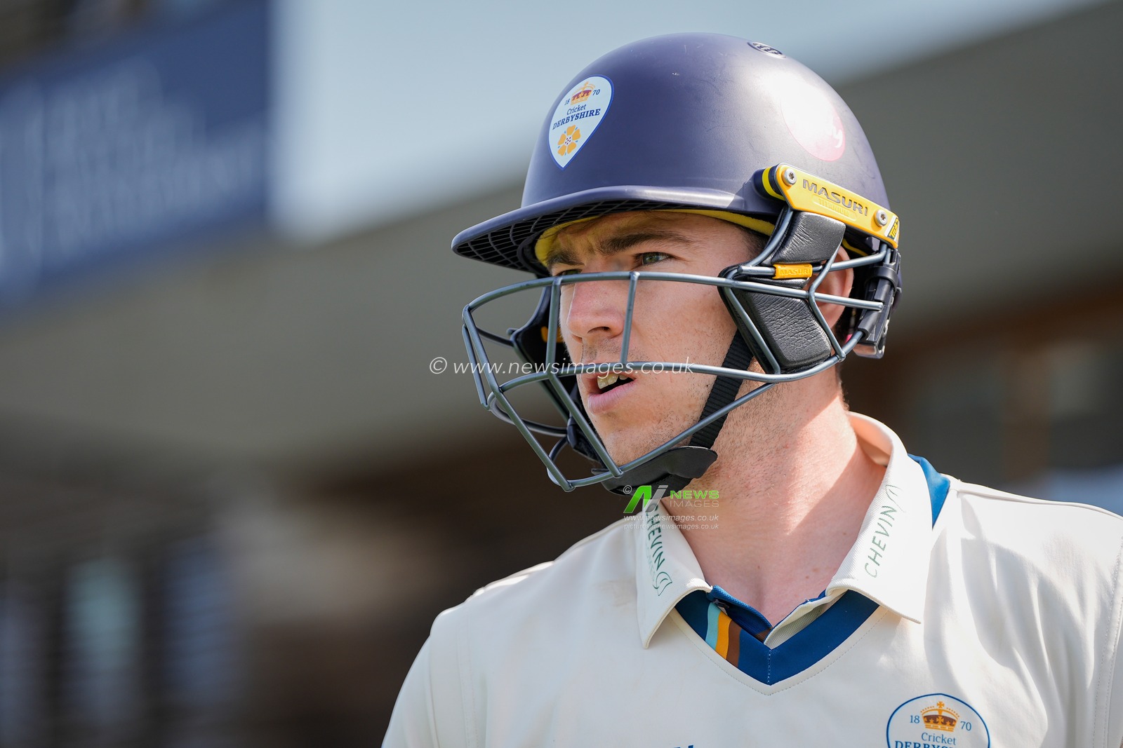 Martin Andersson walks out to bat during the County Championship Division Two Derbyshire v Gloucestershire at The Central Co-Op County Ground, Derby, United Kingdom on 26 April 2026

(Photo by Maynard Manyowa/News Images)
