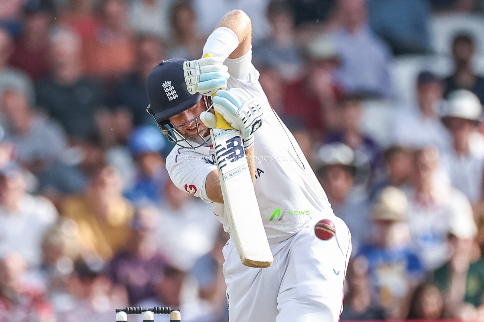 Joe Root of England in batting action during the 1st Rothesay Test Match Day 2 England vs India at Headingley Cricket Ground, Leeds, United Kingdom, 21st June 2025

(Photo by Mark Cosgrove/News Images)