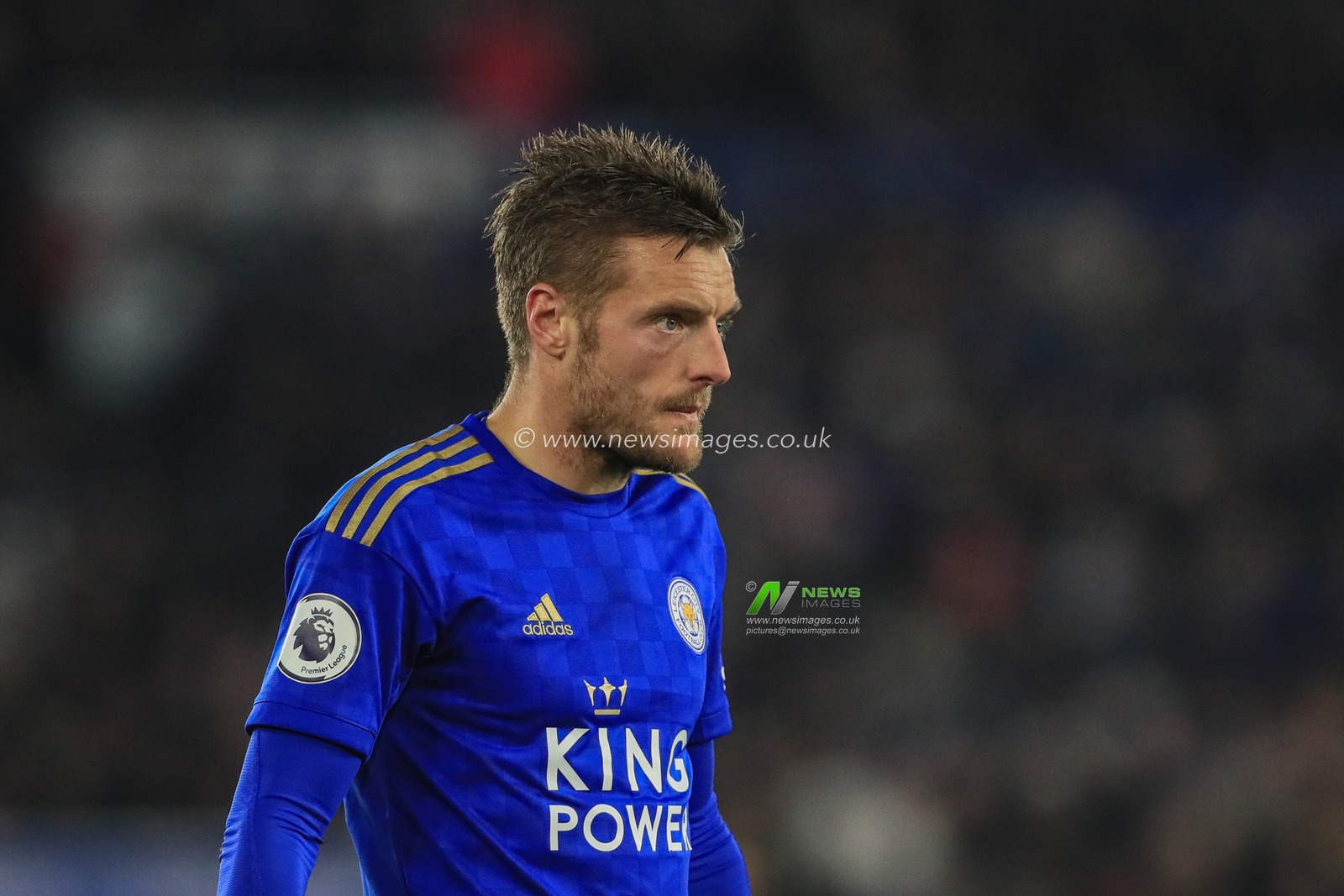1st December 2019, King Power Stadium, Leicester, England; Premier League, Leicester City v Everton : Jamie Vardy (9) of Leicester City during the game


Credit: Mark Cosgrove/News Images