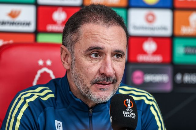 Vitor Pereira manager of Nottingham Forest speaks to the press during the Nottingham Forest pre-match press conference ahead of their UEFA Europa League last 16 match against FC Midtjylland at The Nigel Doughty Academy, Nottingham, United Kingdom on 11 March 2026

(Photo by Alfie Cosgrove/News Images)