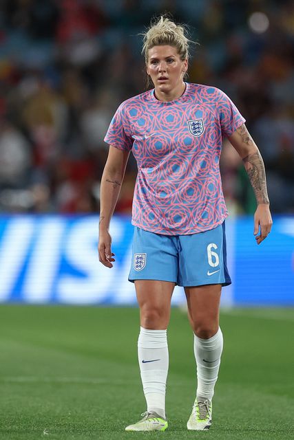Millie Bright #6 of England in the pregame warmup session during the FIFA Women's World Cup 2023 Final match Spain Women vs England Women at Stadium Australia, Sydney, Australia, 20th August 2023

(Photo by Patrick Hoelscher/News Images)