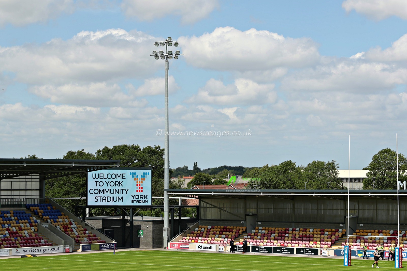 A general view of the LNER Community Stadium before the Betfred Championship match York City Knights vs Featherstone Rovers at LNER Community Stadium, York, United Kingdom, 29th June 2025

(Photo by Sam Eaden/News Images)