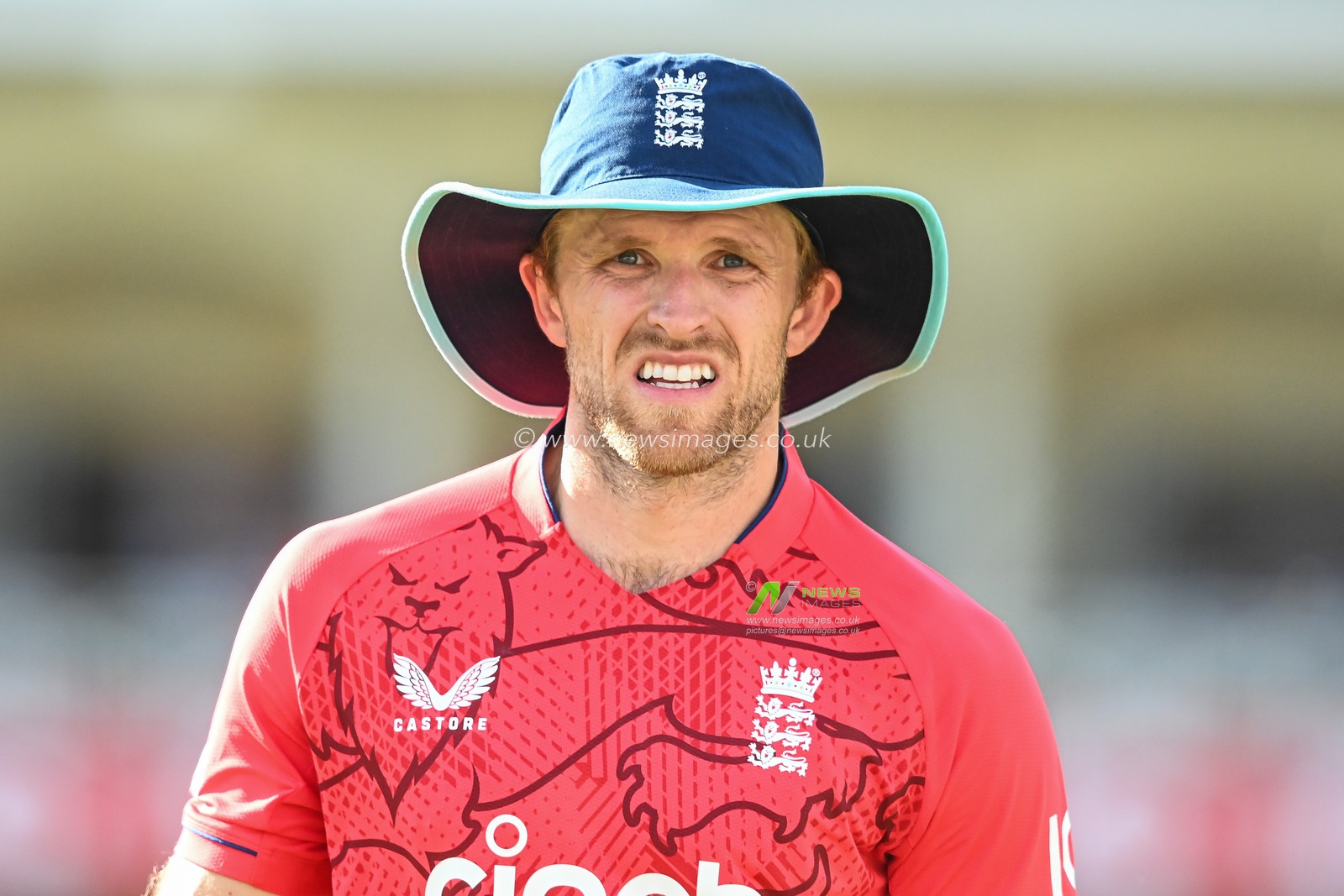 David Willey of England during the game