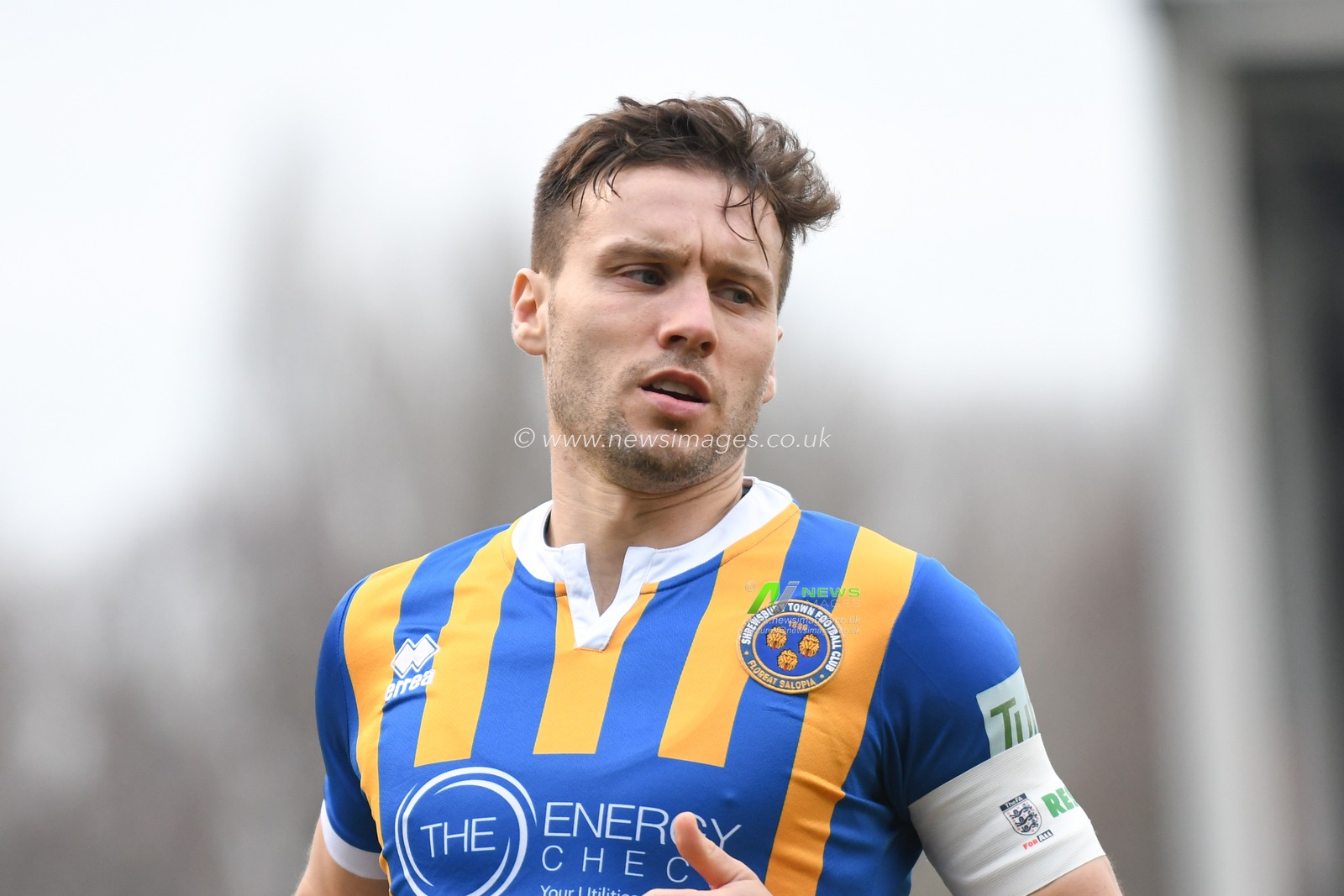 5th January 2019, New Meadow, Shrewsbury, England ; The Emirates FA Cup, 3rd Round, Shrewsbury Town vs Stoke City : Matthew Sadler (5) of Shrewsbury Town during the game at New Medow .

Credit: Richard Long/News Images

English Football League images are subject to DataCo Licence