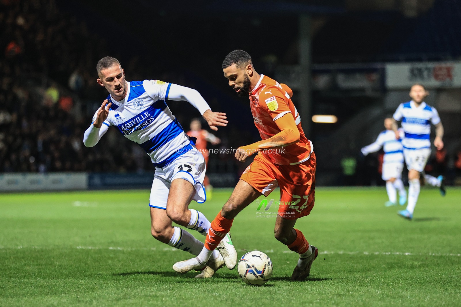 CJ Hamilton #22 of Blackpool in action during the game