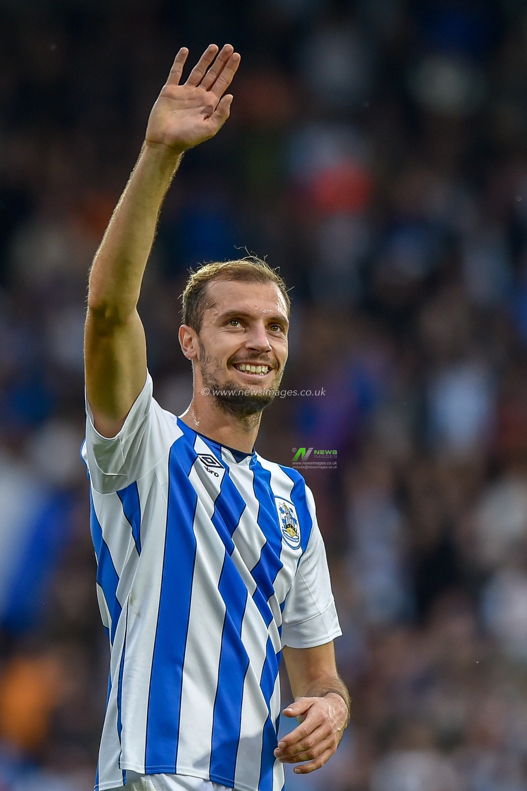 5th October 2019, John Smith's Stadium, Huddersfield, England; Sky Bet Championship, Huddersfield Town v Hull City :Jon Gorenc Stankovic (27) of Huddersfield Town 
Credit: Dean Williams/News Images