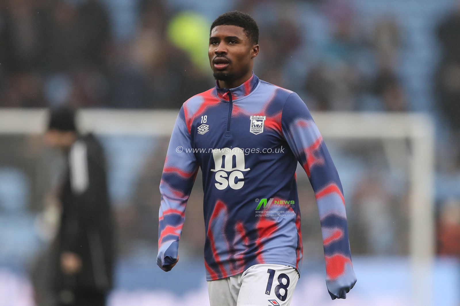 Ben Johnson of Ipswich Town during the pre-game warm up ahead of the Premier League match Aston Villa vs Ipswich Town at Villa Park, Birmingham, United Kingdom, 15th February 2025

(Photo by Gareth Evans/News Images)