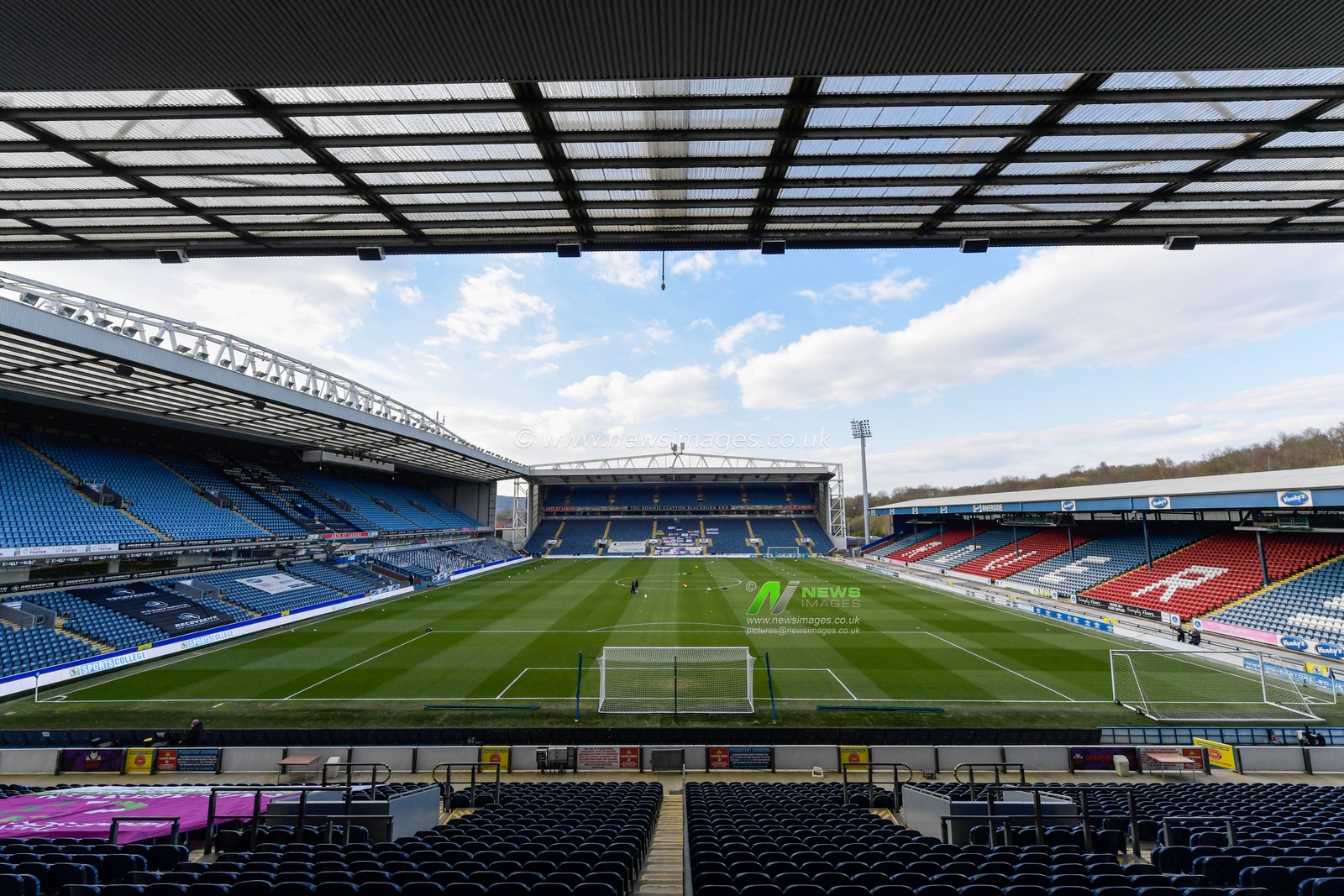 A general view of Ewood Park, the home of Blackburn Rovers