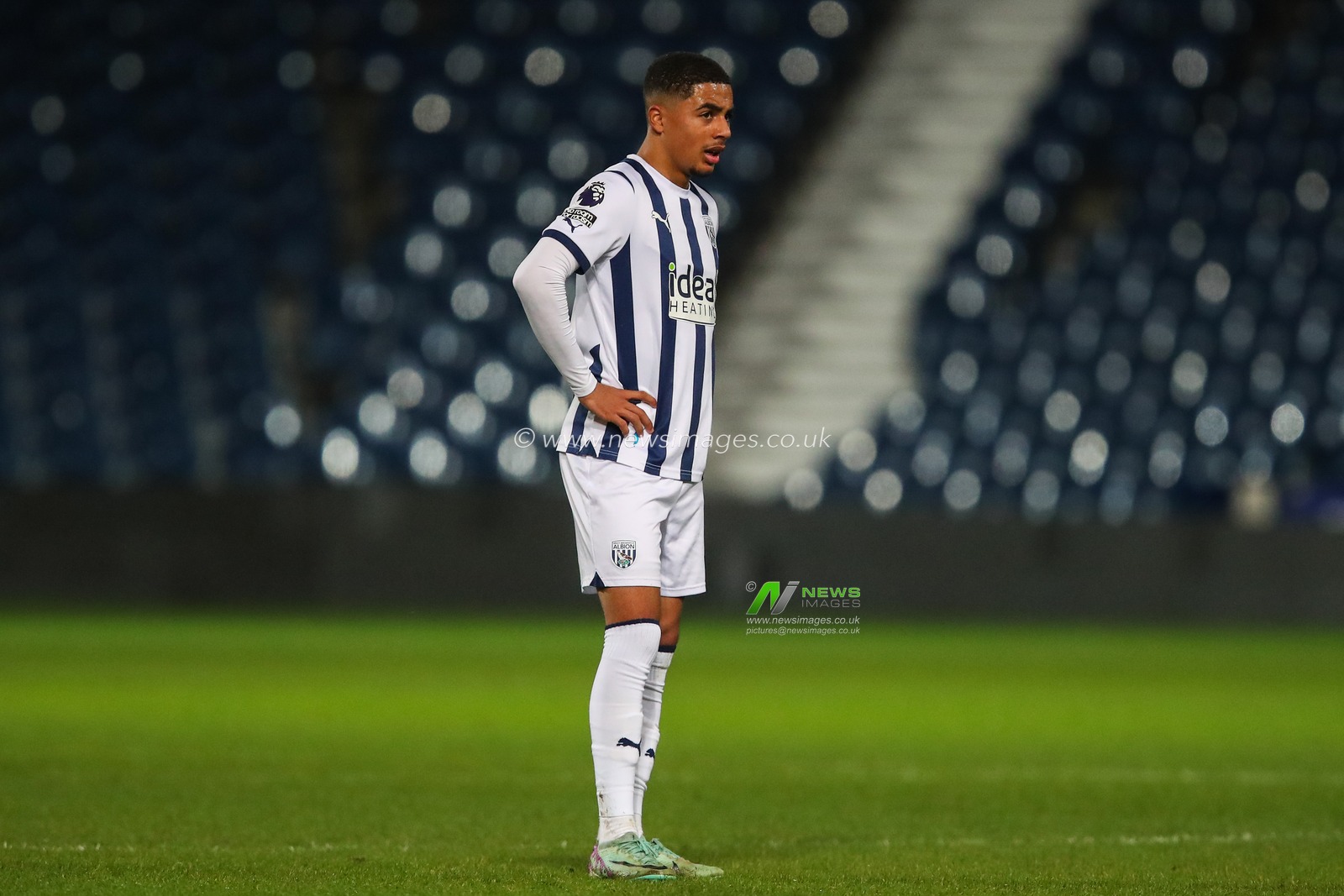 Deago Nelson of West Bromwich Albion during the Premier League 2 U23 match West Bromwich Albion vs Manchester United at The Hawthorns, West Bromwich, United Kingdom, 18th March 2024

(Photo by Gareth Evans/News Images)