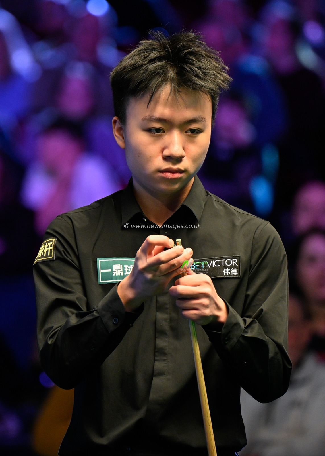Jiang Jun, during the 2024 BetVictor Welsh Open at Venue Cymru, Llandudno, United Kingdom, 12th February 2024

(Photo by Cody Froggatt/News Images)