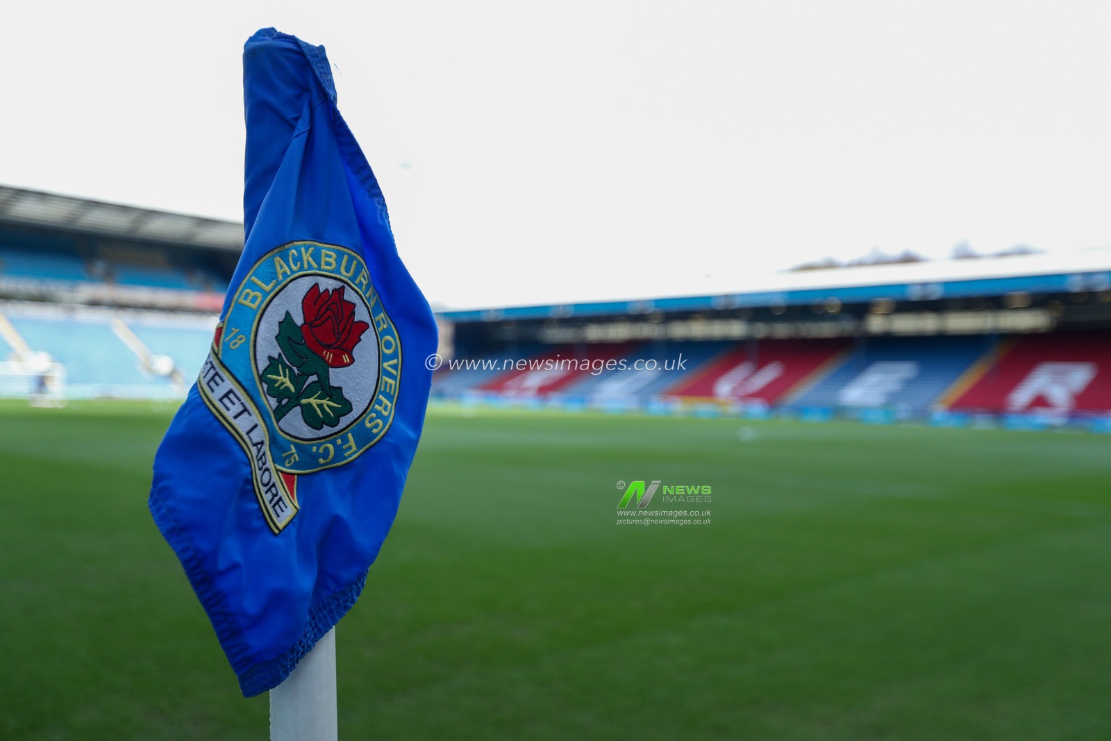 A general view of the Ewood Park and corner flag before the Sky Bet Championship match Blackburn Rovers vs Norwich City at Ewood Park, Blackburn, United Kingdom, 1st March 2025

(Photo by Jorge Horsted/News Images)
