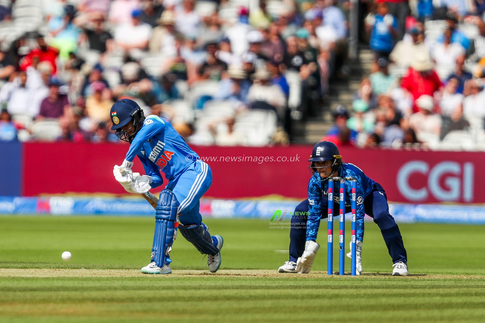 Jemimah of India bats during the 2nd Metro Bank One Day International England Women v India Women at Lords, London, United Kingdom, 19th July 2025

(Photo by Izzy Poles/News Images)