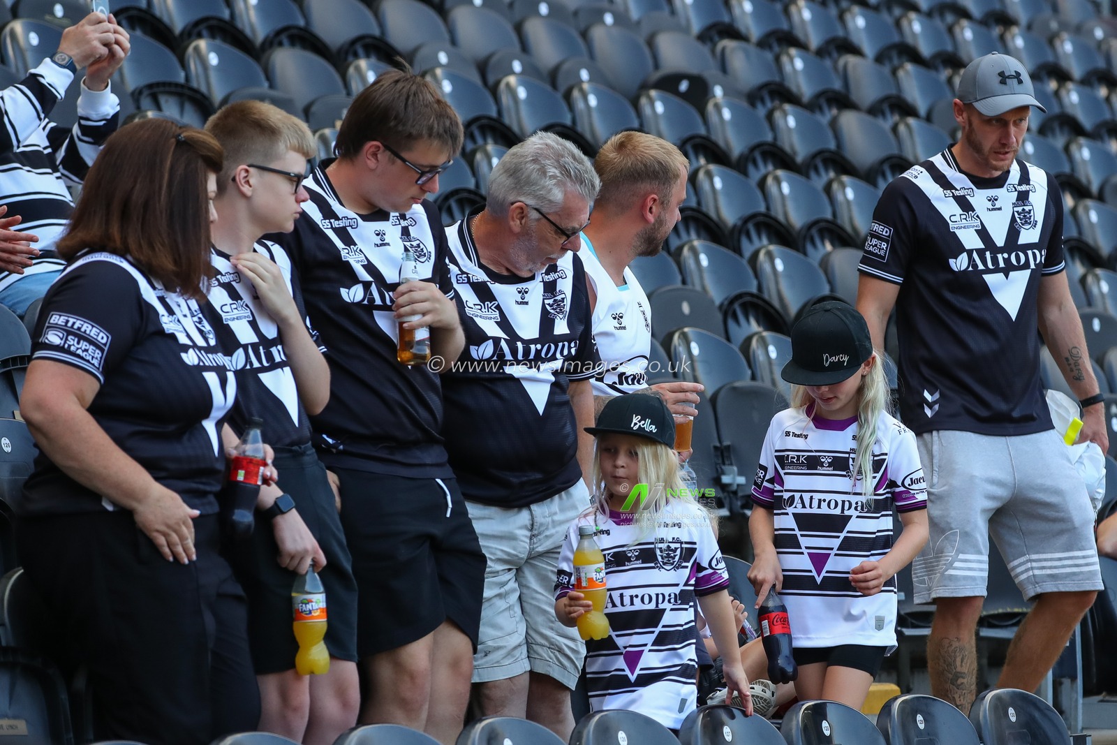 Hull FC fans inside the MKM. Stadium