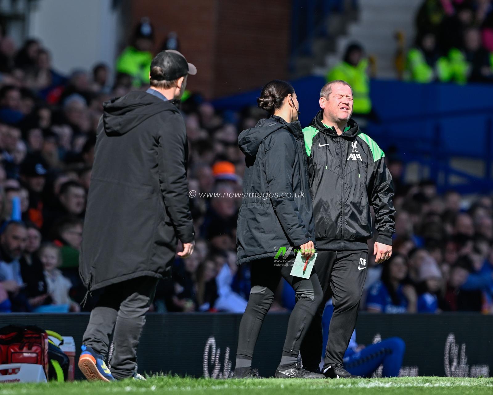 Matt Beard manager of Liverpool Women reacts, during The FA Women's Super League match Everton Women vs Liverpool Women at Goodison Park, Liverpool, United Kingdom, 24th March 2024

(Photo by Cody Froggatt/News Images)
