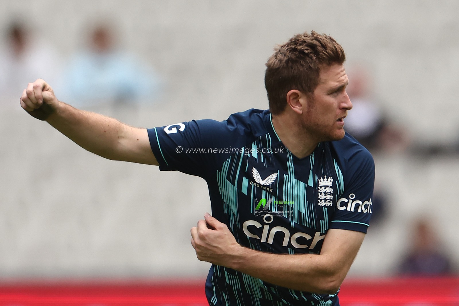 Liam Dawson of England looks on during the Dettol ODI Series match Australia vs England at Melbourne Cricket Ground, Melbourne, Australia, 22nd November 2022

(Photo by Patrick Hoelscher/News Images)