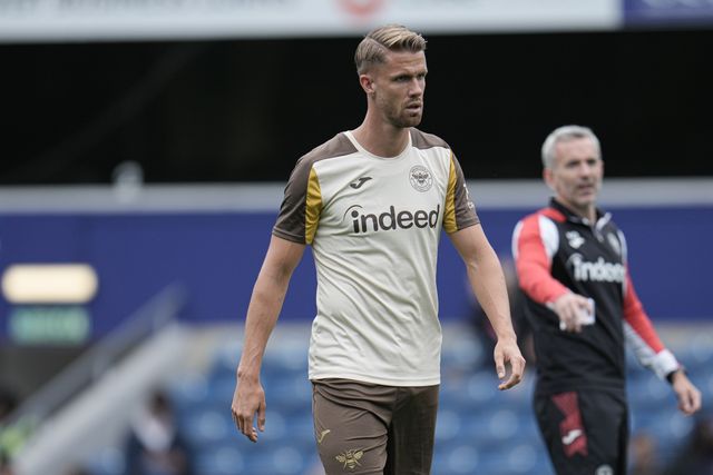 Kristoffer Ajer of Brentford warming up ahead of the Pre-season friendly match Queens Park Rangers vs Brentford at Kiyan Prince Foundation Stadium, London, United Kingdom, 2nd August 2025

(Photo by Harvey Murphy/News Images)