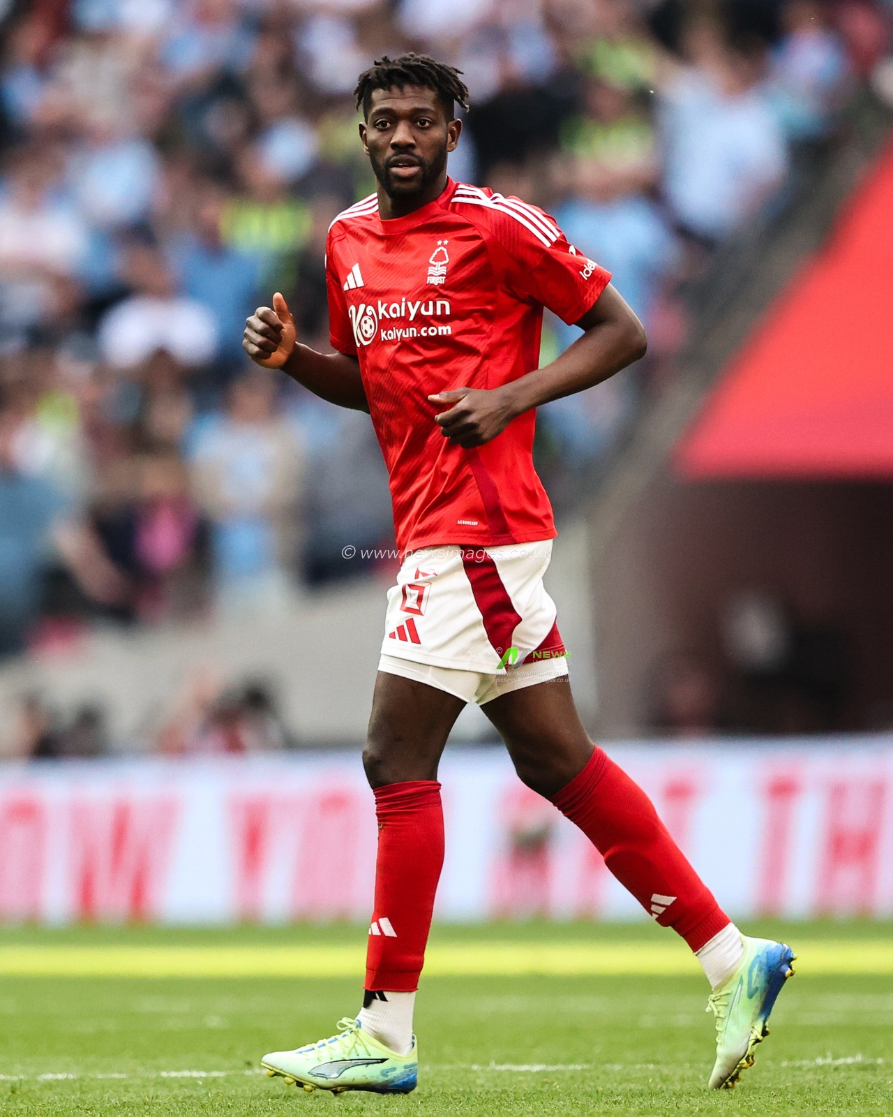 Ibrahim SangarÃ© of Nottingham Forest during the Emirates FA Cup Semi-Final match Nottingham Forest vs Manchester City at Wembley Stadium, London, United Kingdom, 26th April 2025

(Photo by Alfie Cosgrove/News Images)