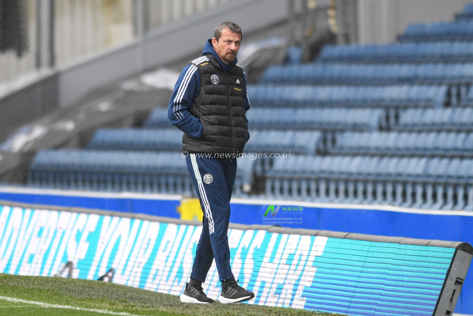 Slavisa Jokanovic manager of Sheffield United arrives at Ewood Park