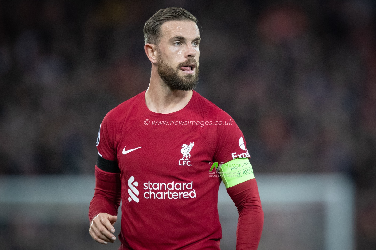 Jordan Henderson #14 of Liverpool during the UEFA Champions League match Liverpool vs Rangers at Anfield, Liverpool, United Kingdom, 4th October 2022

(Photo by James Heaton/News Images)