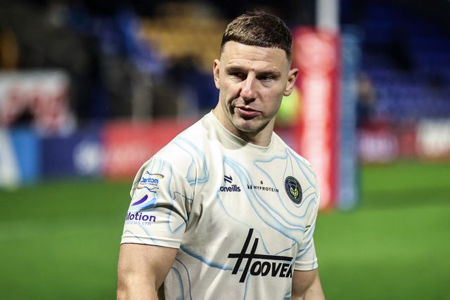 George Williams of Warrington Wolves in the pre-game warm up during the Betfred Challenge Cup match Warrington Wolves vs Sheffield Eagles at The Halliwell Jones Stadium, Warrington, United Kingdom on 06 February 2026

(Photo by Alfie Cosgrove/News Images)