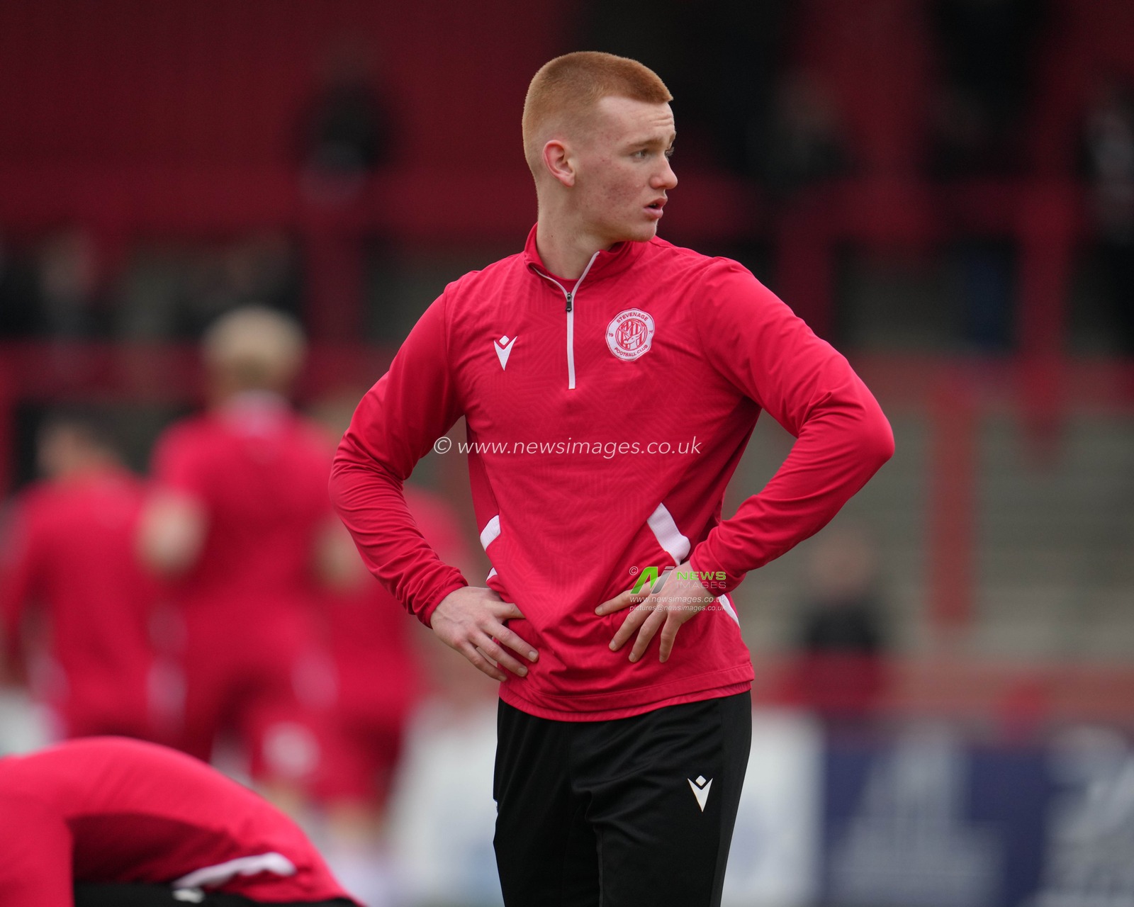 Ryan Doherty of Stevenage  training ahead of the Sky Bet League 1 match Stevenage vs Exeter City at Lamex Stadium, Stevenage, United Kingdom, 1st February 2025

(Photo by Harvey Murphy/News Images)
