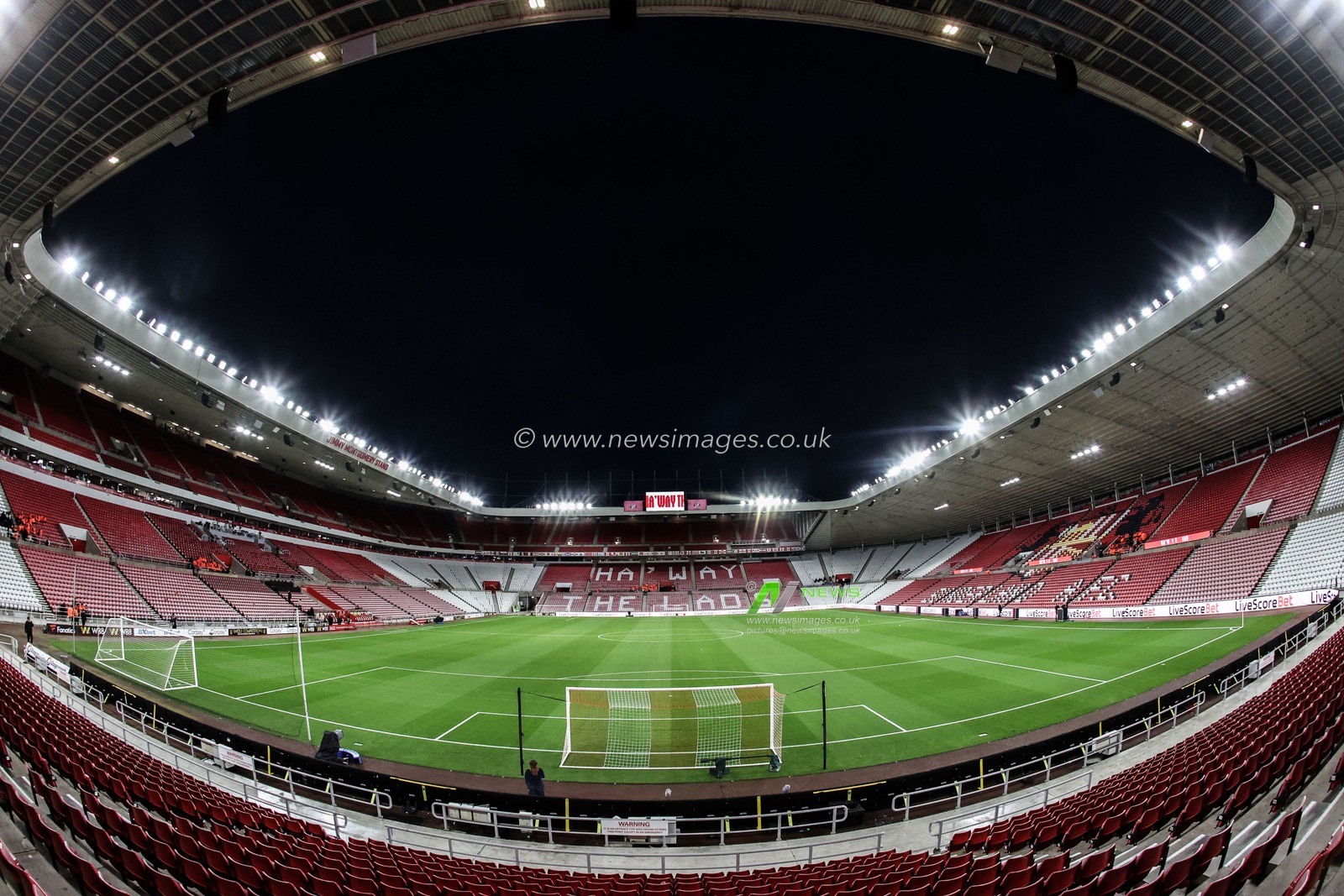 A general view of Stadium Of Light ahead of the Premier League match Sunderland vs Everton at Stadium Of Light, Sunderland, United Kingdom, 3rd November 2025

(Photo by Alfie Cosgrove/News Images)

*** GER AUT SUI OUT ***