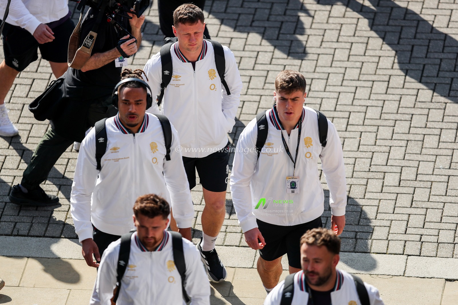 England players arrive at the Allianz Stadium prior to the 2025 Guinness 6 Nations match England vs Italy at Allianz Stadium, Twickenham, United Kingdom, 9th March 2025

(Photo by Izzy Poles/News Images)