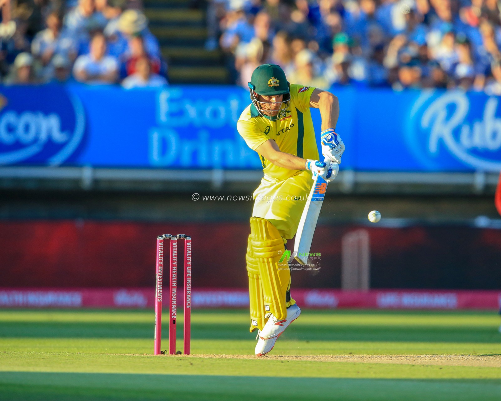 Wednesday 27th June 2018 , Edgbaston, Birmingham, Vitality IT20 Series Edgbaston England v Australia; Travis Head of Australia hits two runs 