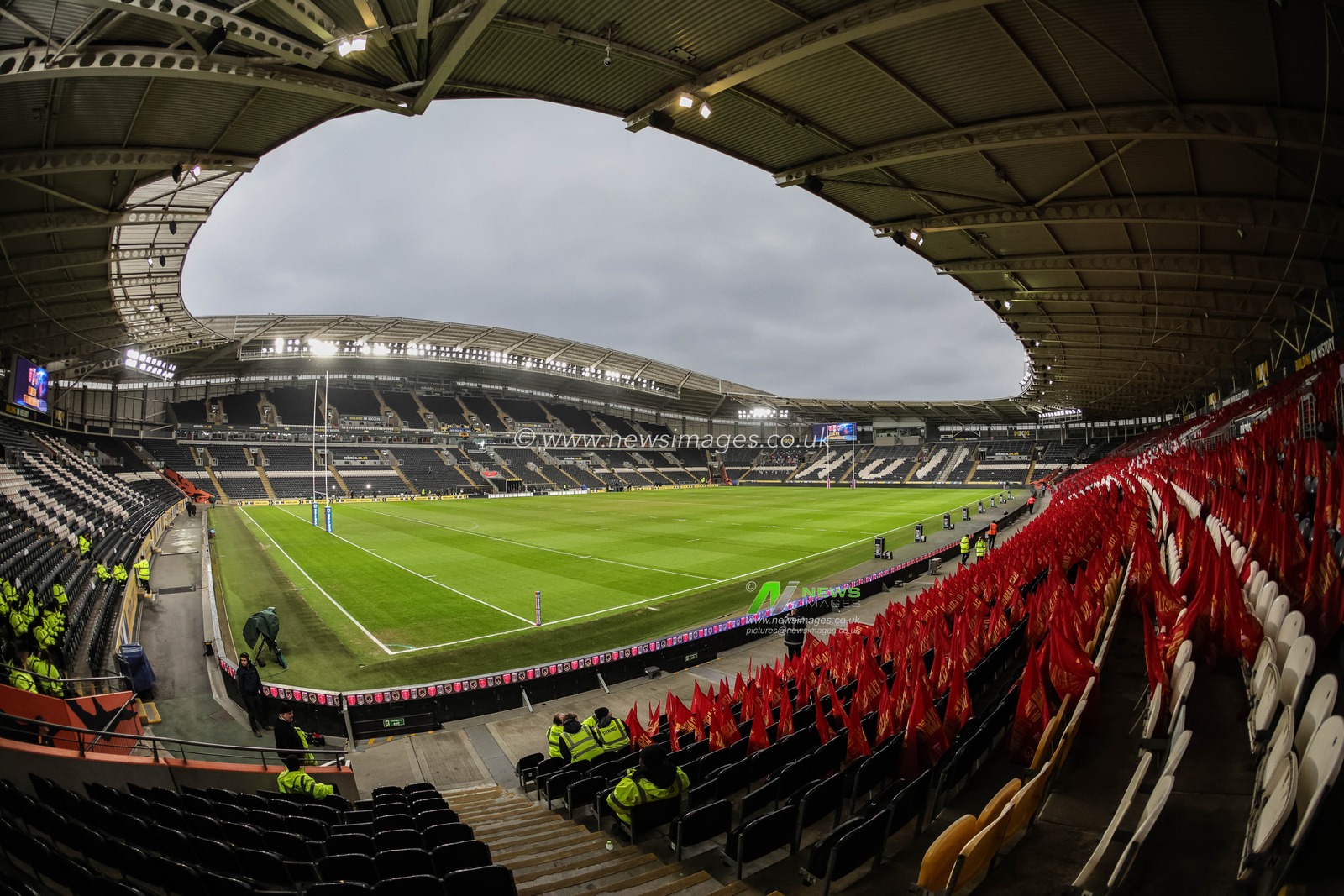 A general view of the MKM Stadium during the World Club Challenge 2026 match Hull KR vs Brisbane Broncos at MKM Stadium, Hull, United Kingdom on 19 February 2026

(Photo by Mark Cosgrove/News Images)