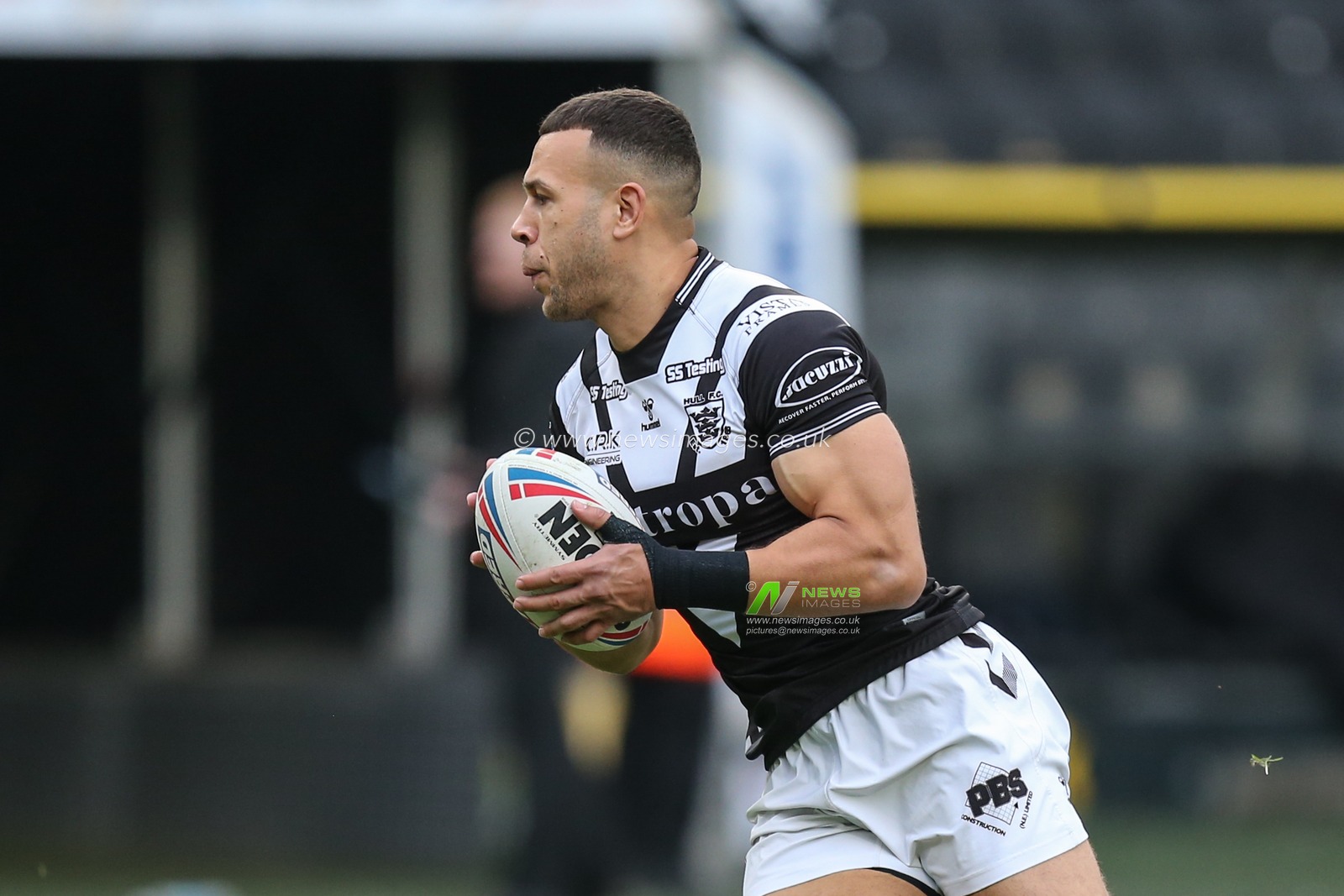 Carlos Tuimavave #3 of Hull FC during pre-game warm up