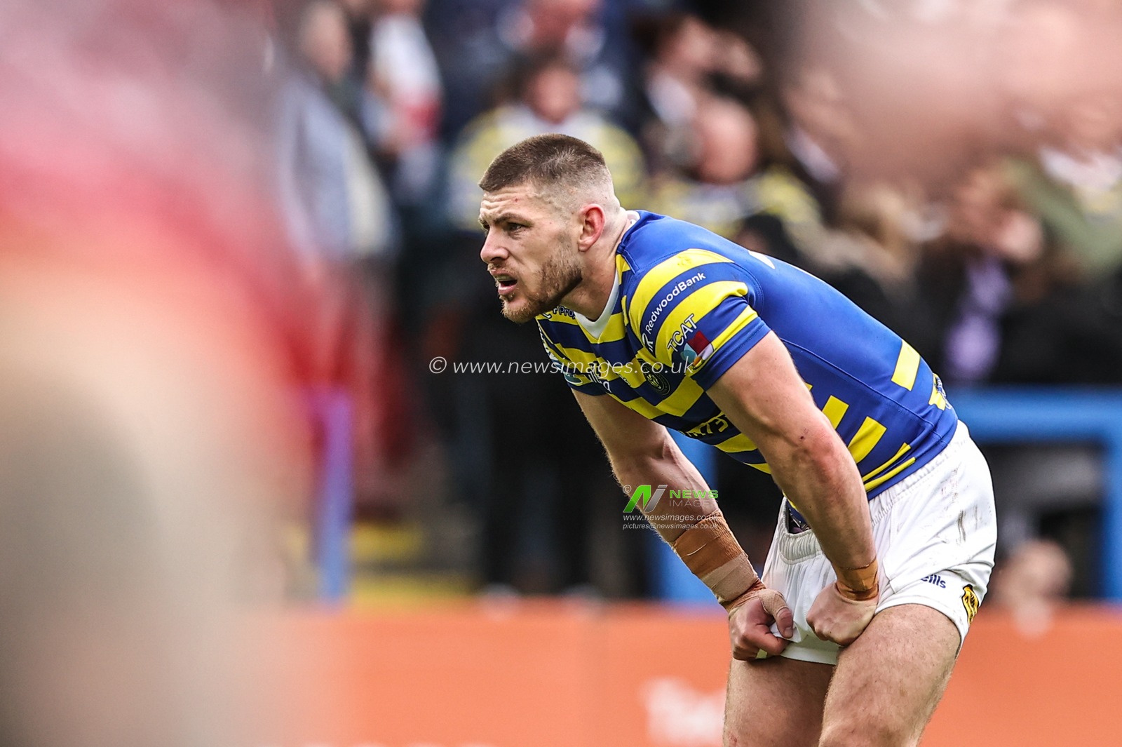 Danny Walker of Warrington Wolves looks on during the Betfred Super League round 7 match Warrington Wolves vs Leigh Leopards at The Halliwell Jones Stadium, Warrington, United Kingdom on 04 April 2026

(Photo by Alfie Cosgrove/News Images)