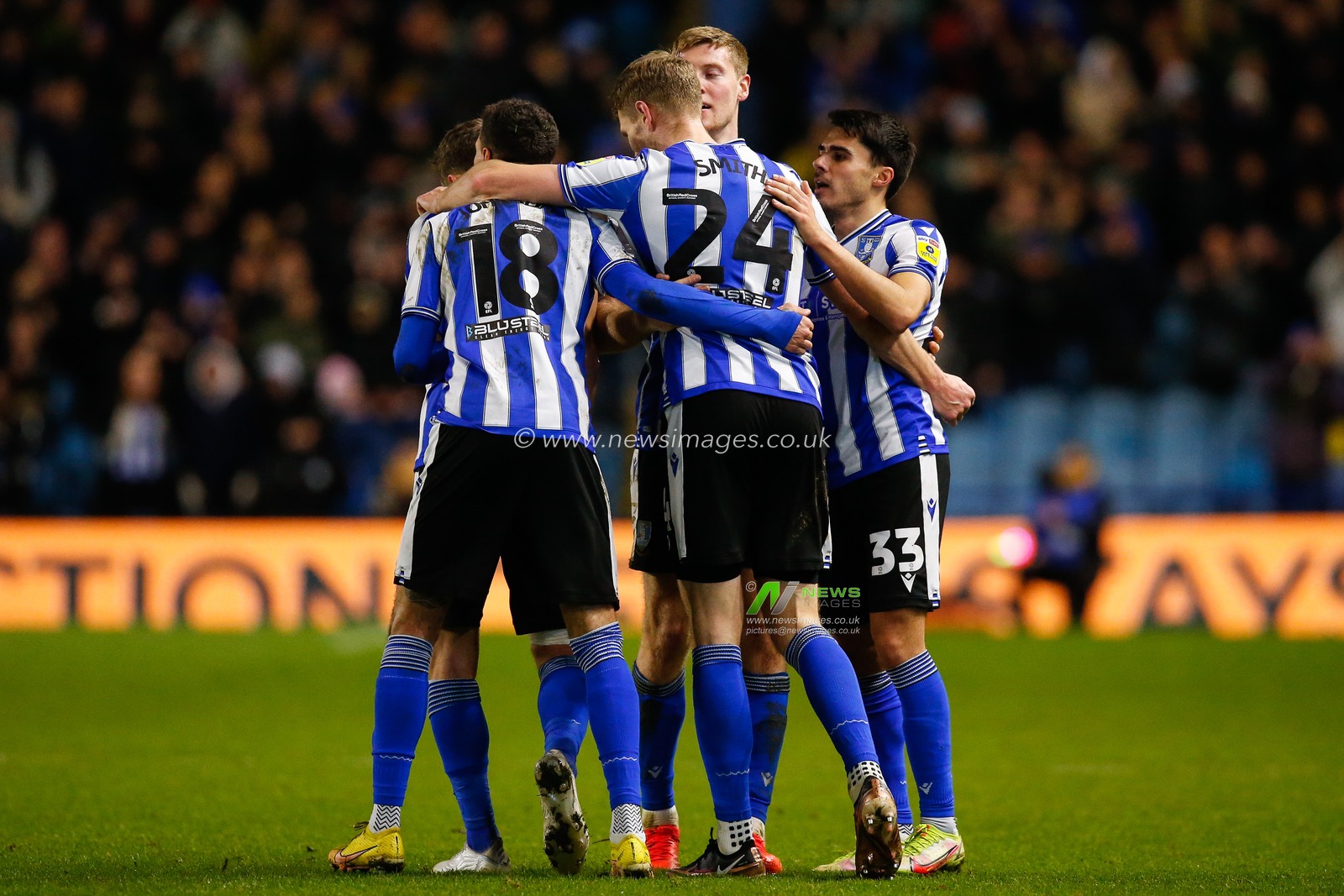 Michael Smith #24 of Sheffield Wednesday Celebrates scoring a goal to make it 2-0 during the Sky Bet League 1 match Sheffield Wednesday vs Port Vale at Hillsborough, Sheffield, United Kingdom, 29th December 2022

(Photo by Ben Early/News Images)