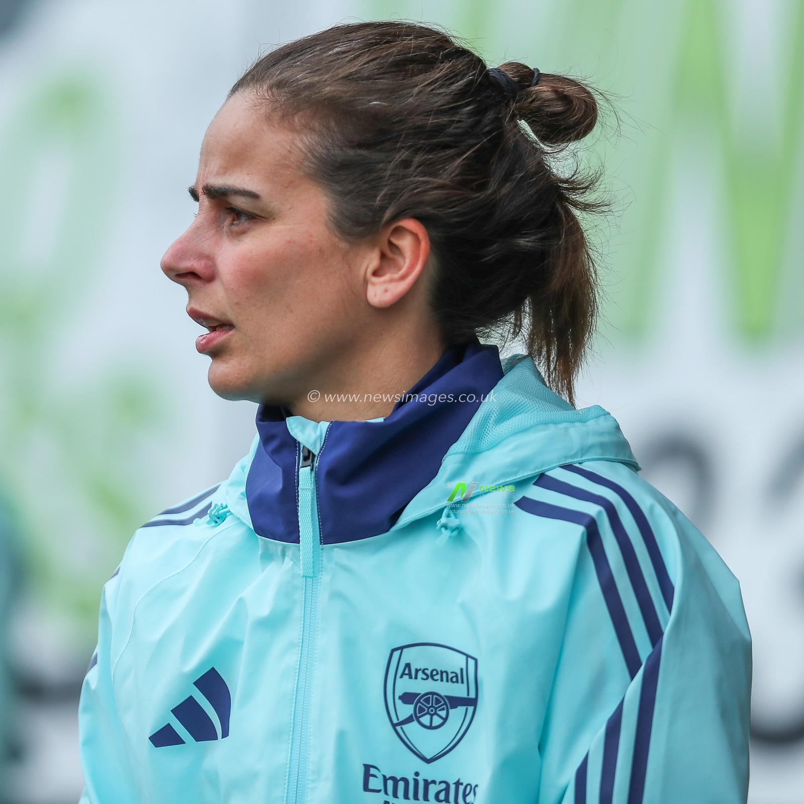 Renee Slegers, interim manager looks on prior to  the Barclays Women's Super League match West Ham United Women vs Arsenal Women at Chigwell Construction Stadium, Dagenham, United Kingdom, 20th October 2024

(Photo by Izzy Poles/News Images)