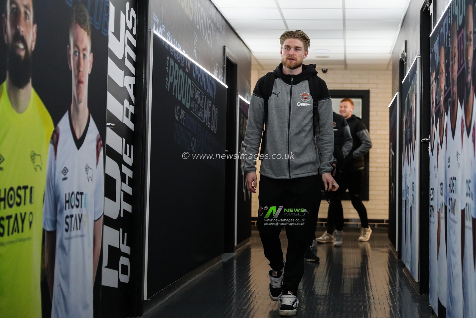 Hayden Coulson of Blackpool arrives ahead of the Sky Bet League 1 match Derby County vs Blackpool at Pride Park Stadium, Derby, United Kingdom, 29th March 2024

(Photo by Gareth Evans/News Images)