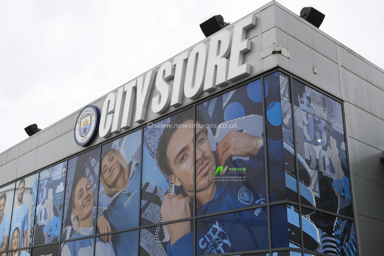 Outside the City Store at the Etihad Stadium ahead of the Premier League match Manchester City vs Bournemouth at Etihad Stadium, Manchester, United Kingdom, 4th November 2023

(Photo by Conor Molloy/News Images)