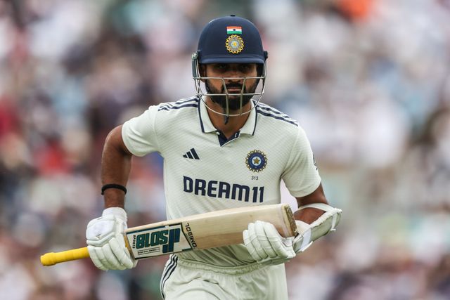 Akash Deep of India leaves the field after India are all out during the 5th Rothesay Test Match Day 2 England v India at The Kia Oval, London, United Kingdom, 1st August 2025

(Photo by Alfie Cosgrove/News Images)