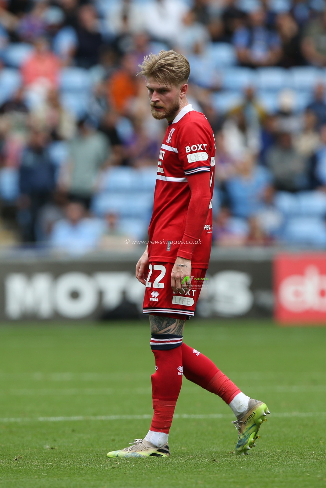 Hayden Coulson #22 of Middlesbrough during the Sky Bet Championship match Coventry City vs Middlesbrough at Coventry Building Society Arena, Coventry, United Kingdom, 12th August 2023

(Photo by Arron Gent/News Images)