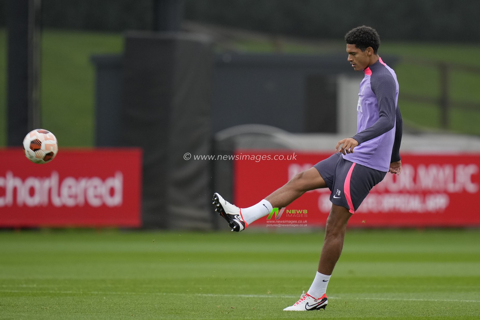 Jarell Quansah #78 of Liverpool during the Europa League Training Session at AXA Training Centre, Kirkby, United Kingdom, 4th October 2023

(Photo by Steve Flynn/News Images)