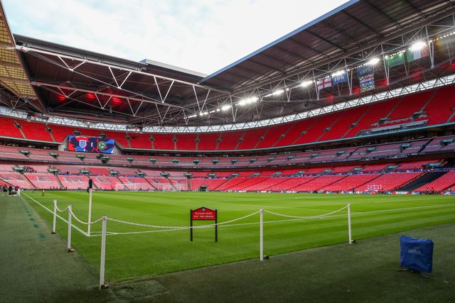A general view of Wembley Stadium during the UEFA Nations League, League B - Group 2 match England vs Republic of Ireland at Wembley Stadium, London, United Kingdom, 17th November 2024

(Photo by Gareth Evans/News Images)