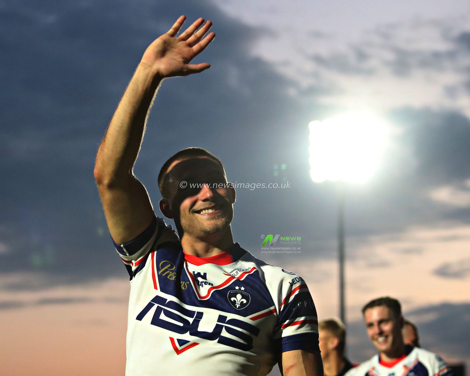 Oliver Pratt of Wakefield Trinity after the Betfred Super League round 15 match Wakefield Trinity vs Wigan Warriors at DIY Kitchens Stadium, Wakefield, United Kingdom, 20th June 2025(Photo by Sam Eaden/News Images)