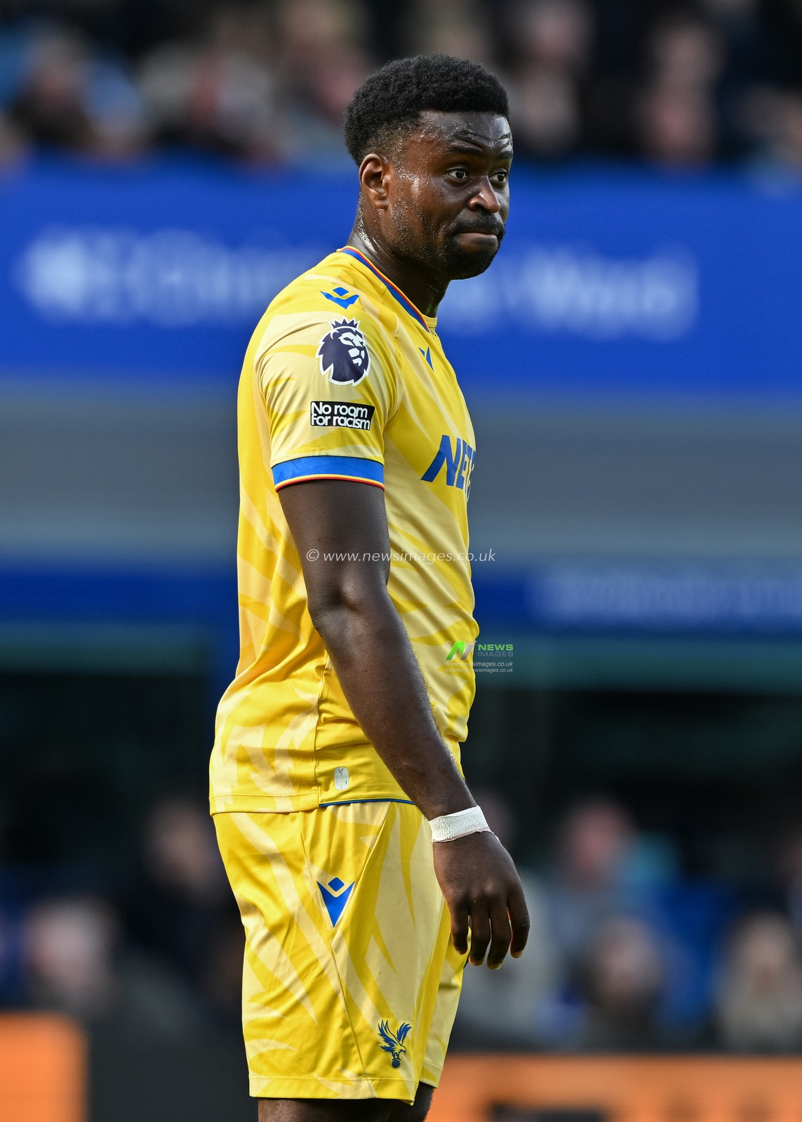 Marc GuÃ©hi of Crystal Palace during the Premier League match Everton vs Crystal Palace at Goodison Park, Liverpool, United Kingdom, 28th September 2024

(Photo by Cody Froggatt/News Images)