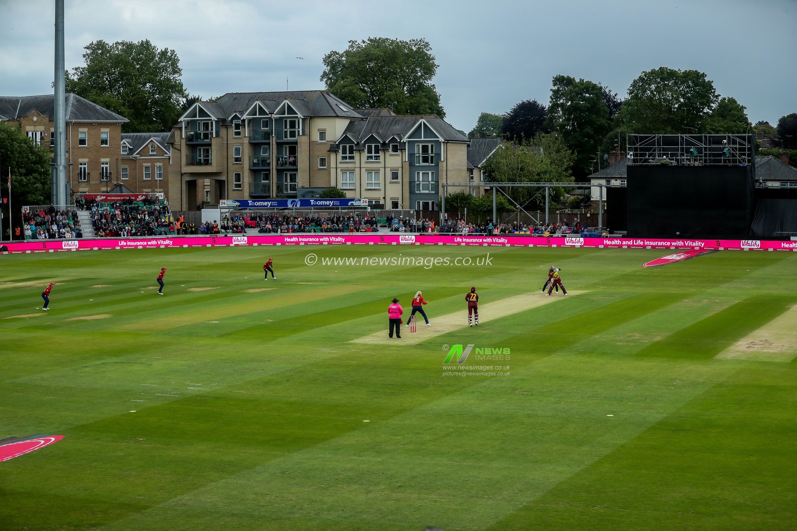 A general view of the 3rd Vitality IT20 Series match England Women vs West Indies Women at The Cloud County Ground, Chelmsford, United Kingdom, 26th May 2025

(Photo by Izzy Poles/News Images)
