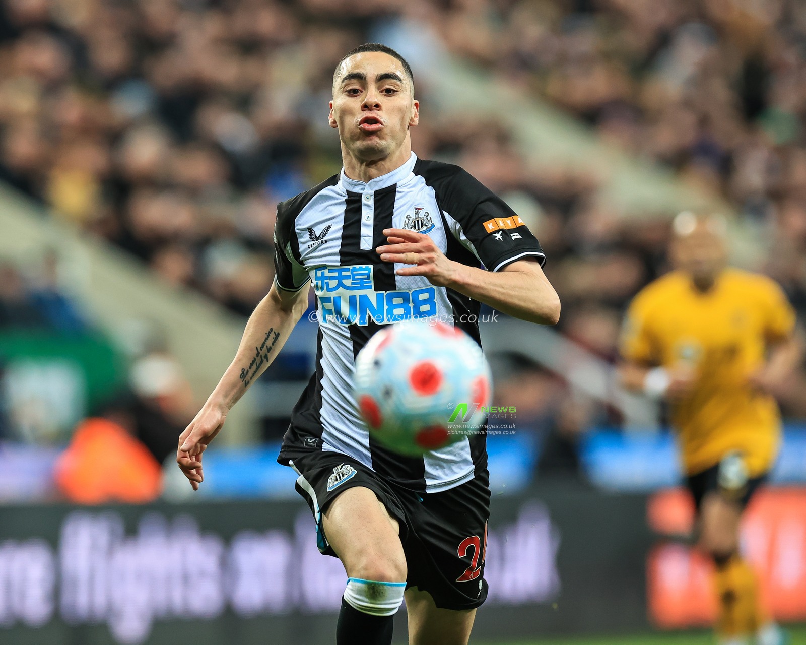 Miguel Almiron #24 of Newcastle United in action during the game