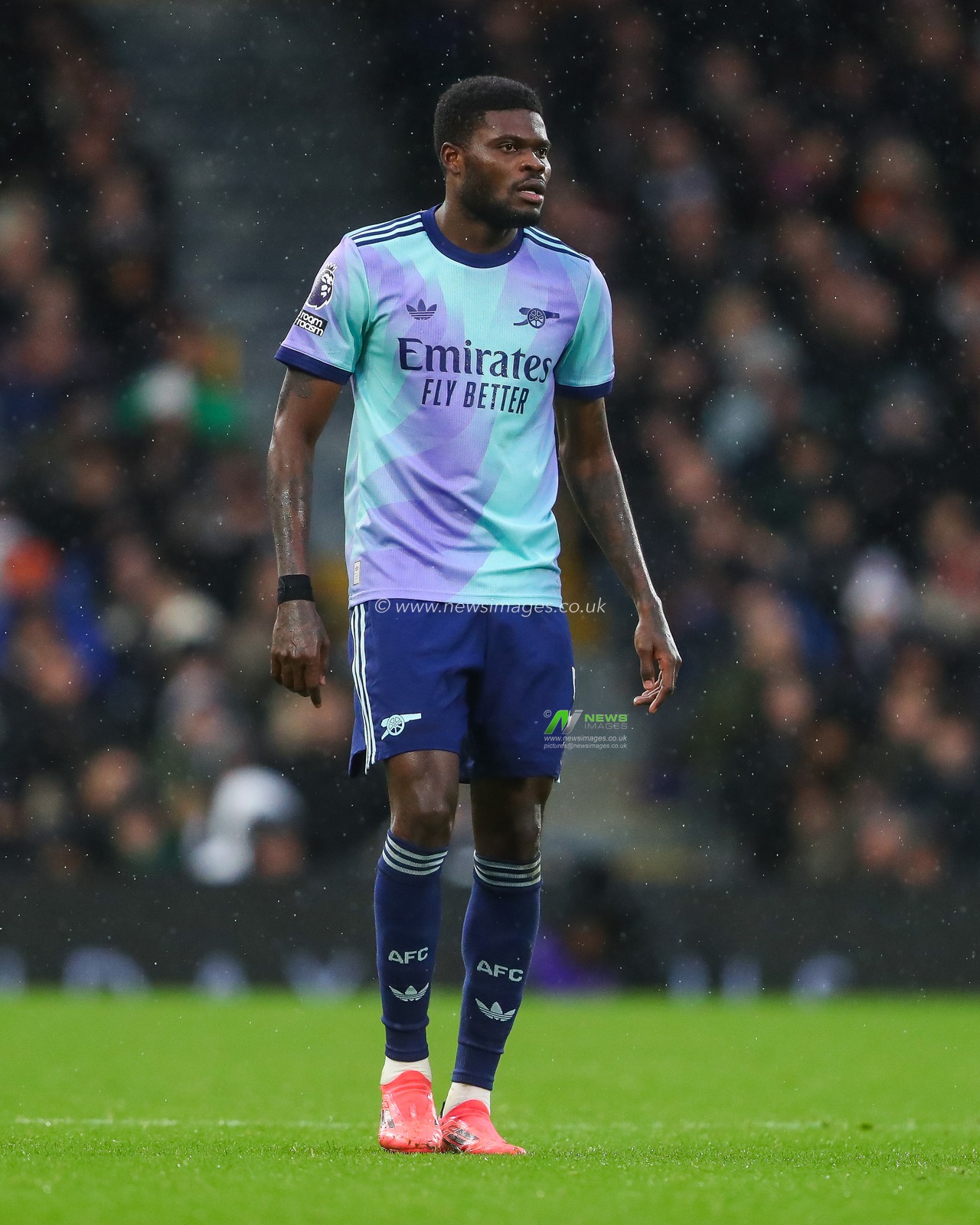 Thomas Partey of Arsenal during the Premier League match Fulham vs Arsenal at Craven Cottage, London, United Kingdom, 8th December 2024

(Photo by Gareth Evans/News Images)