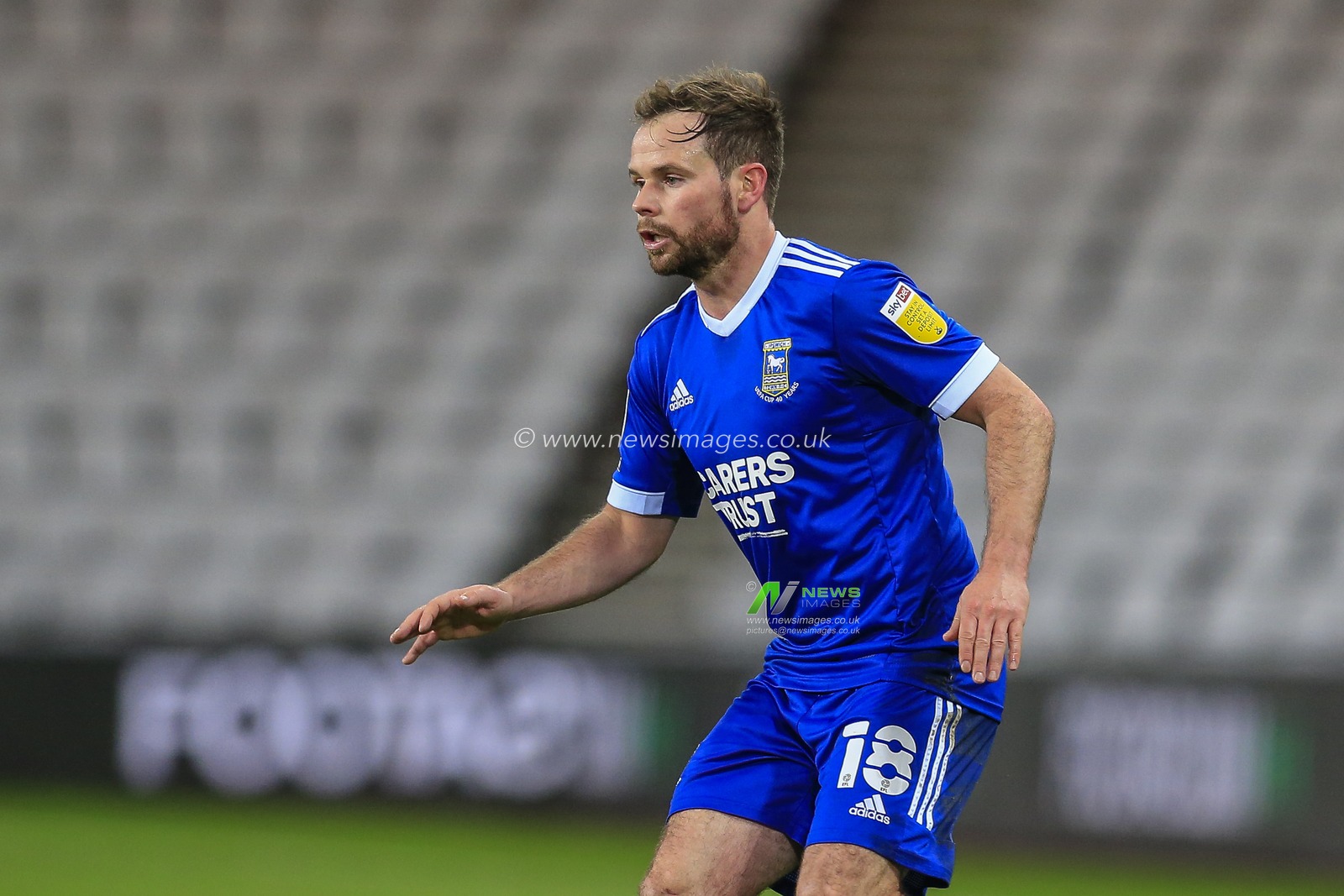 Alan Judge (18) of Ipswich Town in action