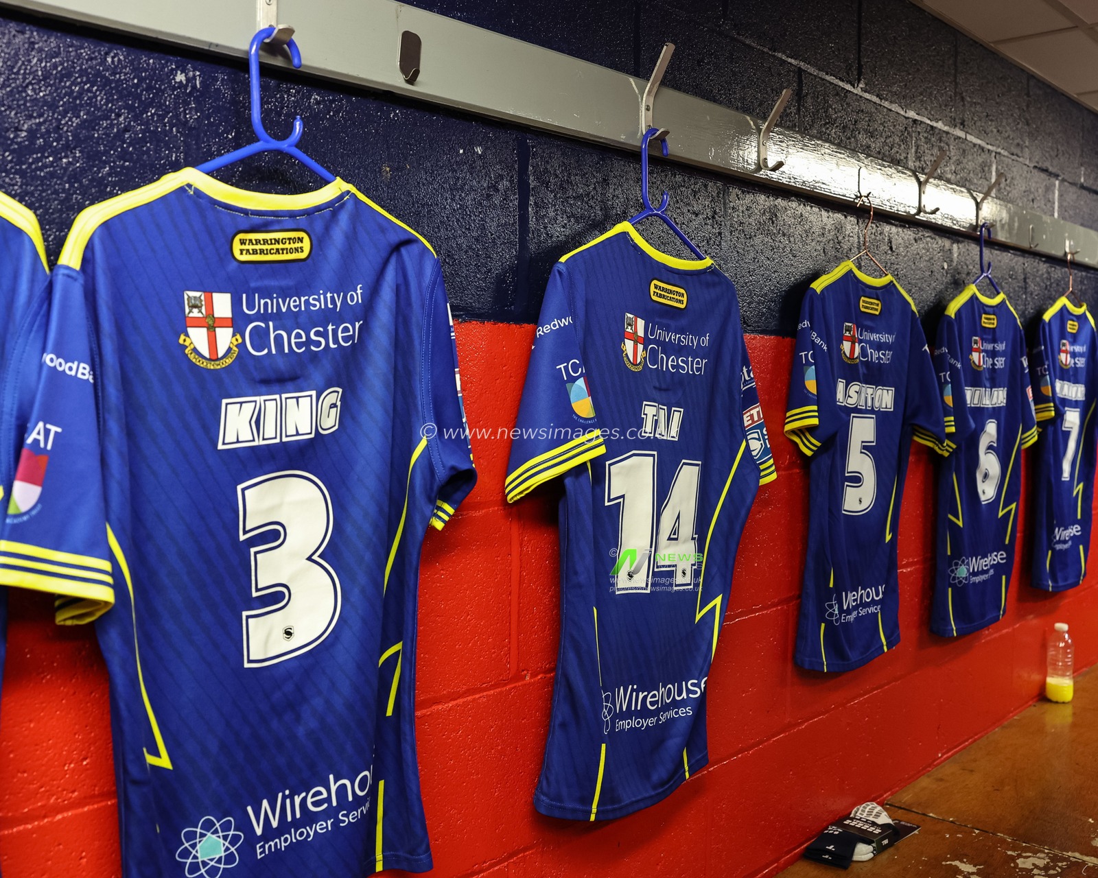 Toby King of Warrington Wolves shirt in the away dressing room during the Betfred Super League Semi-Finals match Hull KR vs Warrington Wolves at Sewell Group Craven Park, Kingston upon Hull, United Kingdom, 4th October 2024

(Photo by Mark Cosgrove/News Images)