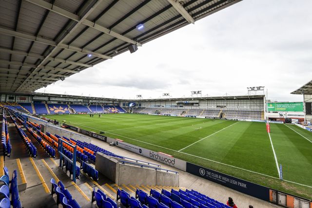 A general view of Halliwell Jones Stadium ahead of the Betfred Super League round 7 match Warrington Wolves vs Leigh Leopards at The Halliwell Jones Stadium, Warrington, United Kingdom on 04 April 2026

(Photo by Alfie Cosgrove/News Images)