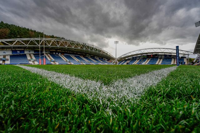 A general view of the pitch and stands during the Betfred Super League round 7 match Huddersfield Giants vs York Knights at Accu Stadium, Huddersfield, United Kingdom on 04 April 2026

(Photo by Maynard Manyowa/News Images)